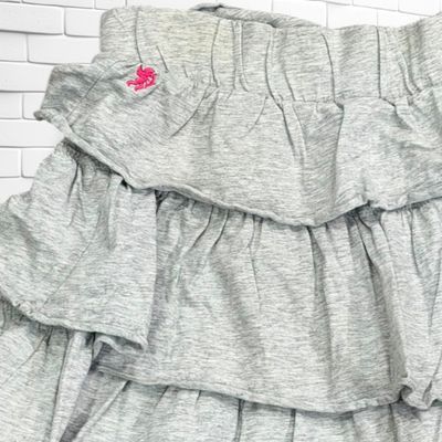 **HOY** Falda de volantes EDC color Gris Talla L