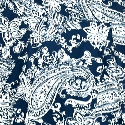 **HOY** Falda elástica PUNTO ROMA color Azul y blanco Talla L