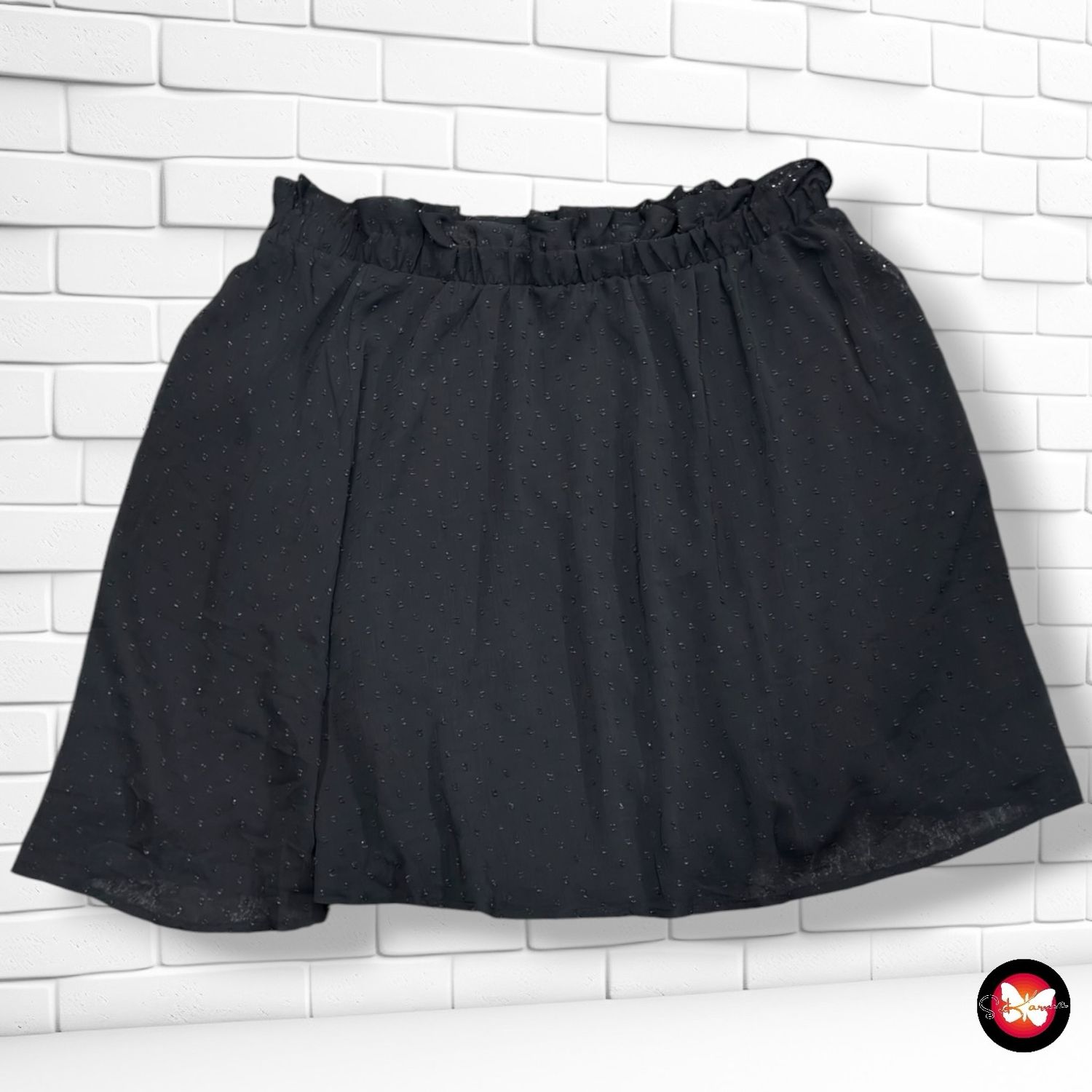 **HOY** Falda de gasa JANINA color Negro Talla 44