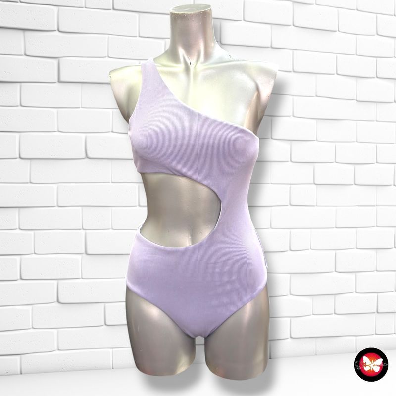 Bañador entero cut-out  color Lila Talla S