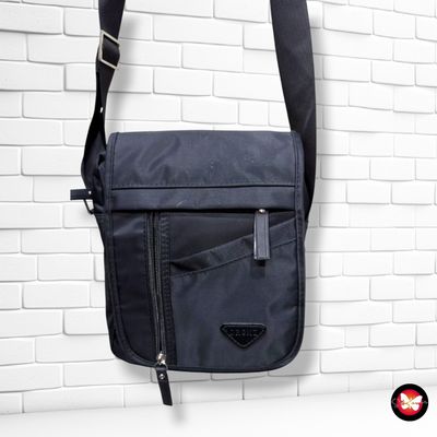 **HOY** Bolso bandolera de tela  color Negro Talla PEQUEÑO
