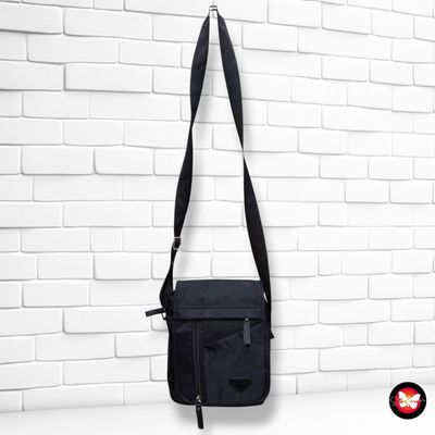 **HOY** Bolso bandolera de tela  color Negro Talla PEQUEÑO
