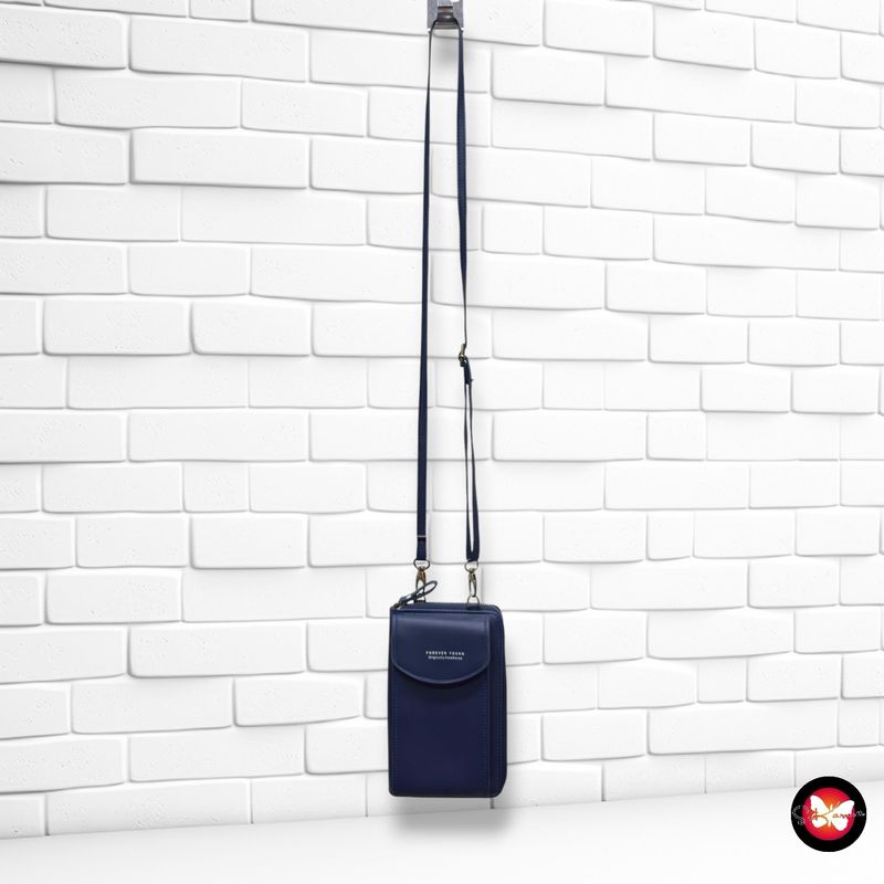 Bolso bandolera tipo billetera FOREVER YOUNG color Azul Talla MINI