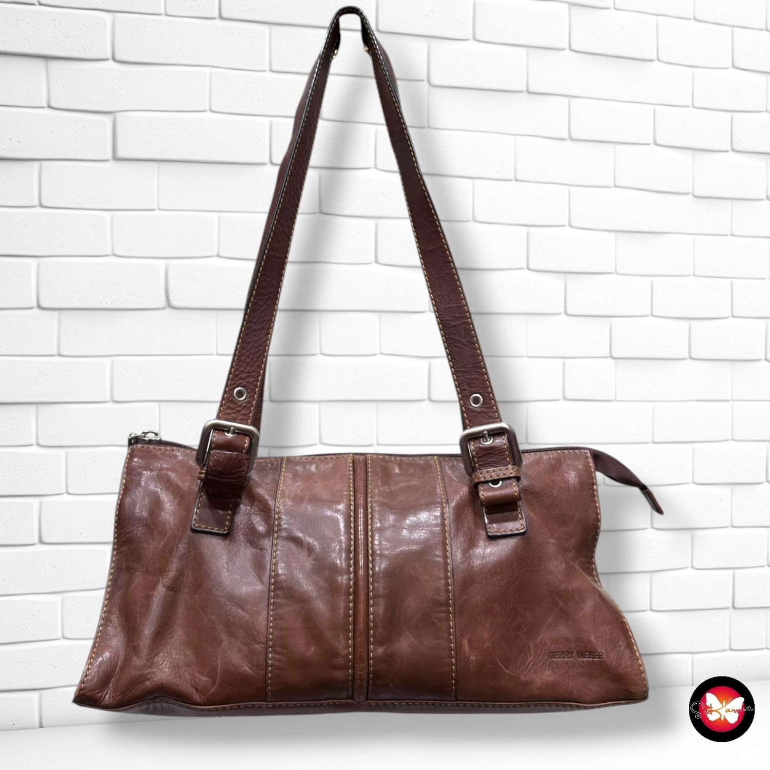 **HOY** Bolso de hombro de piel GERRY WEBER color Marrón Talla MEDIANO