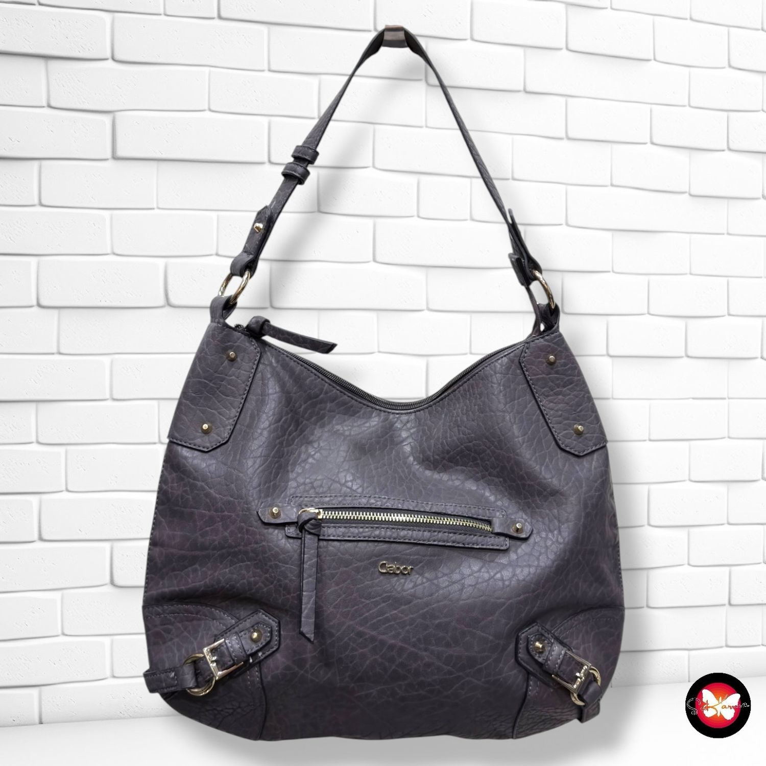 **HOY** Bolso de hombro GABOR color Taupe oscuro Talla GRANDE