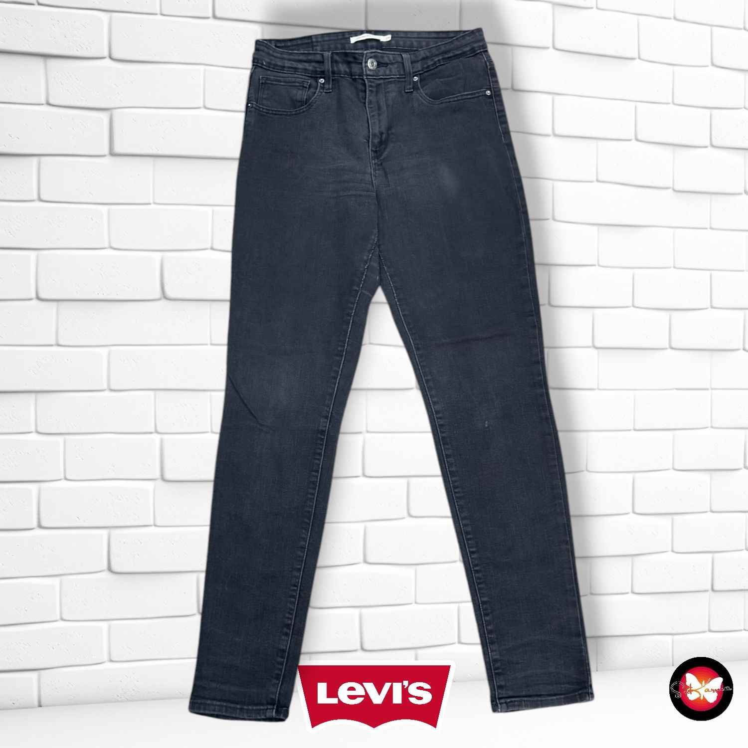**HOY** Pantalón 721 HIGH RISE SKINNY LEVI’S color Negro vaquero Talla M/L (W29)