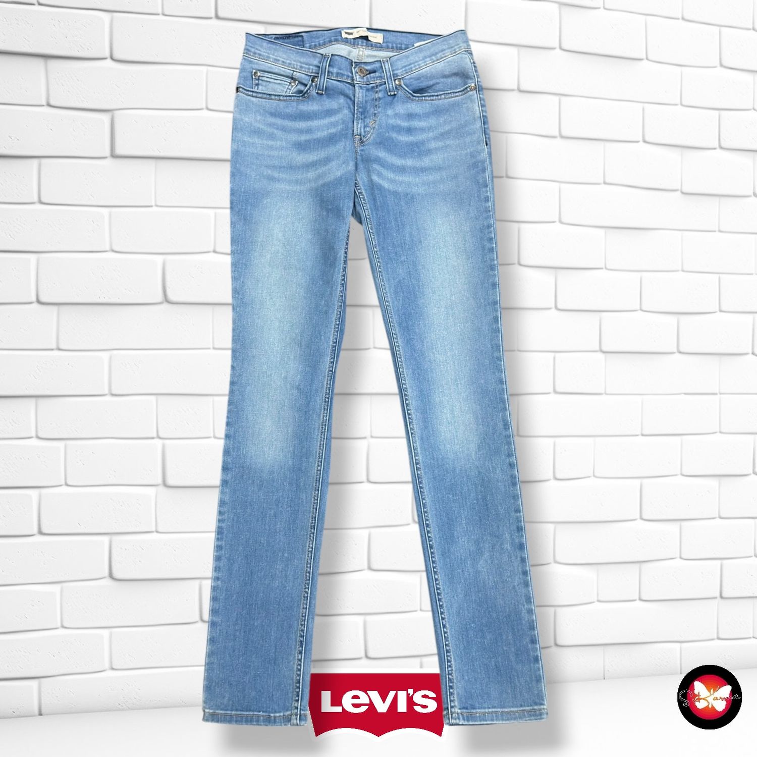 **HOY** Pantalón 524 TOO SUPER LOW LEVI’S color Azul vaquero Talla S (W26 L32)
