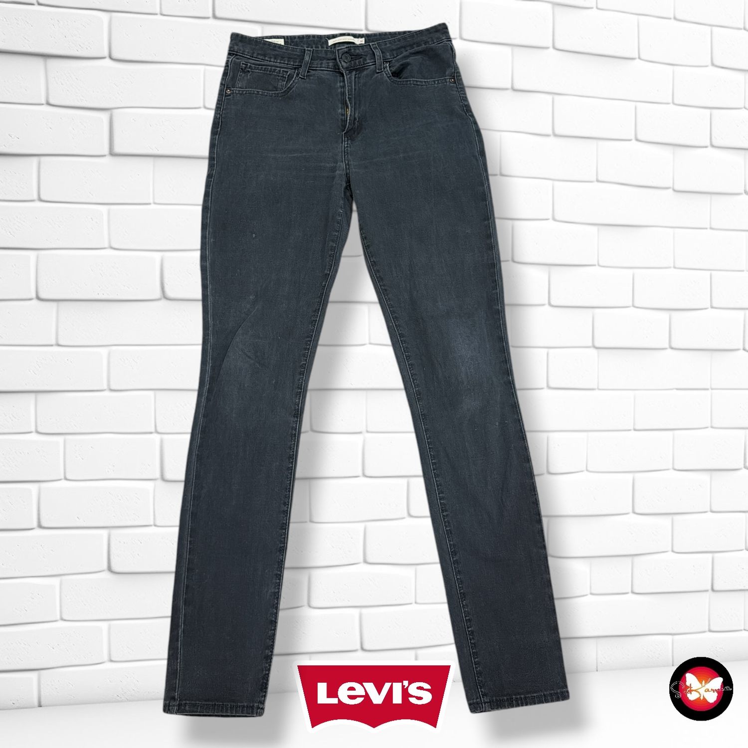 **HOY** Pantalón 721 HIGH RISE SKINNY LEVI’S color Negro vaquero Talla L (W30)