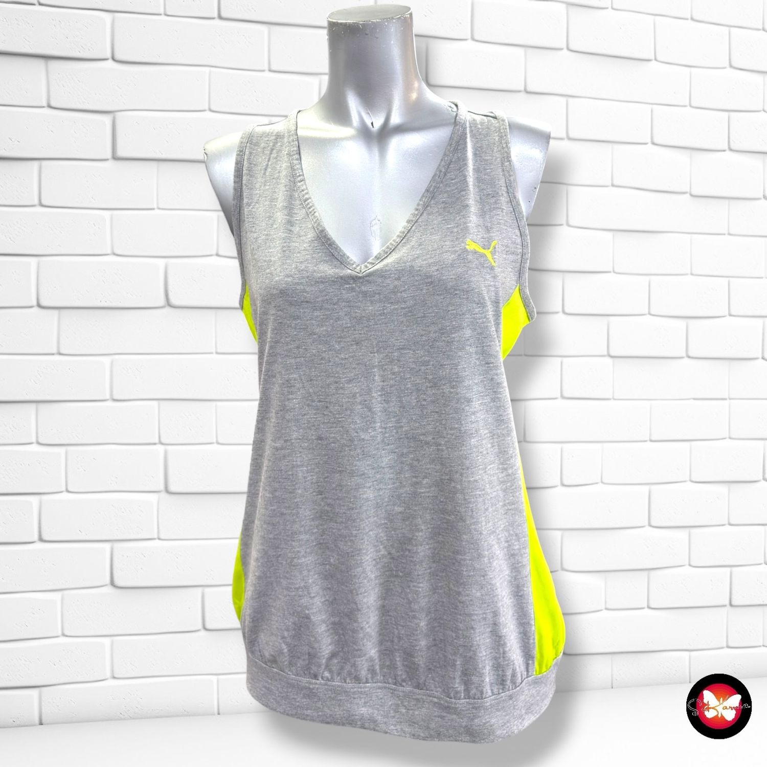 **HOY** Camiseta deportiva PUMA color Gris, neón y magenta Talla M