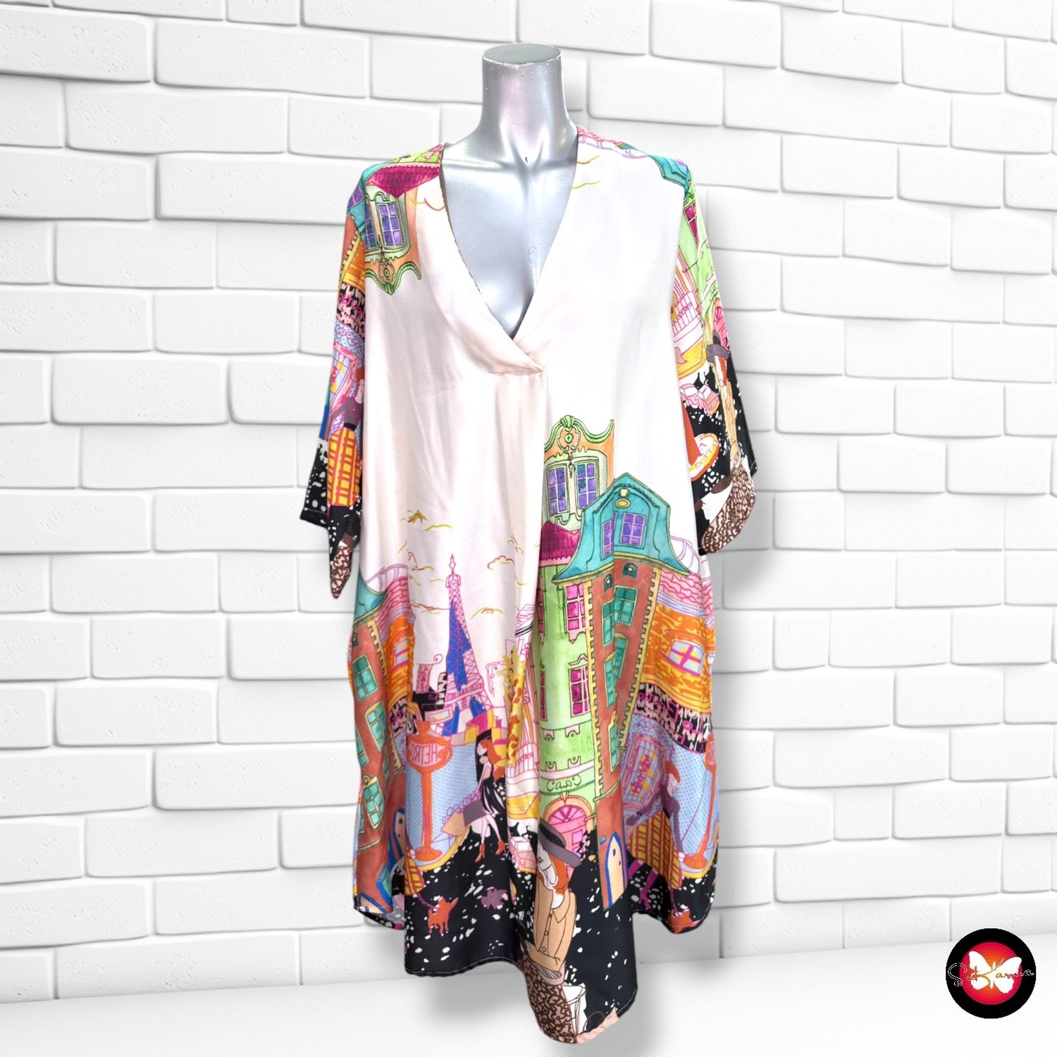 **HOY** Blusón estampado  color Varios Talla ÚNICA GRANDE