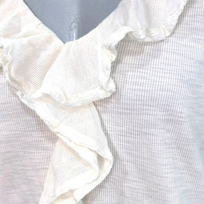 **HOY** Camiseta con volantes tipo jersey LAUREN RALPH LAUREN color Crema Talla L