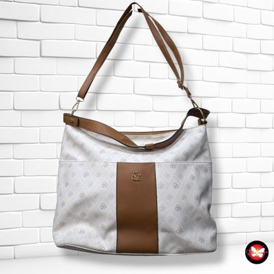 **HOY** Bolso de hombro / bandolera  color Blanco y marrón Talla GRANDE