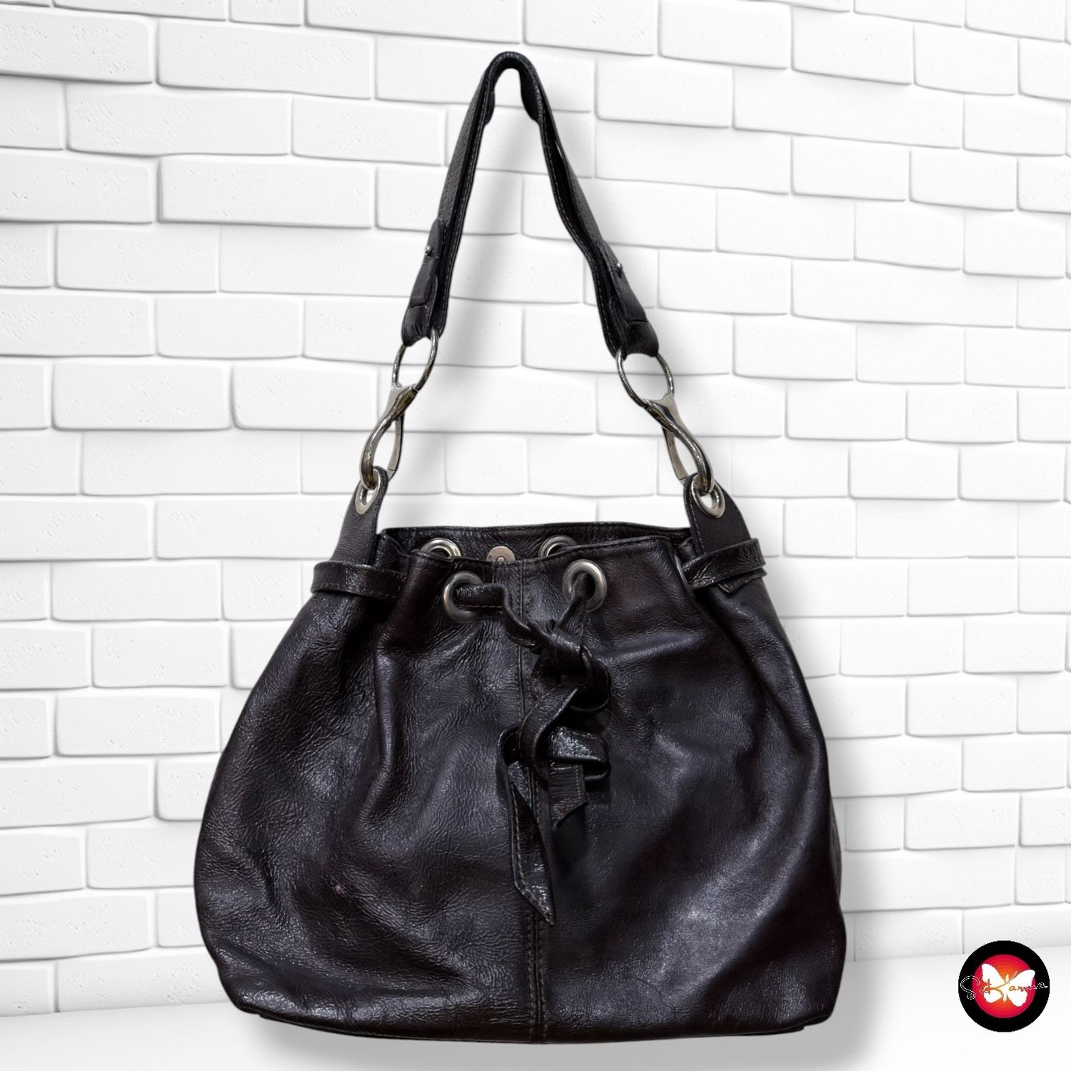 **HOY** Bolso de hombro de piel  color Marrón Talla MEDIANO