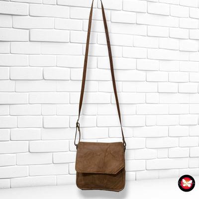 **HOY** Bolso bandolera de piel  color Marrón Talla MINI