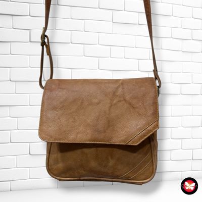 **HOY** Bolso bandolera de piel  color Marrón Talla MINI