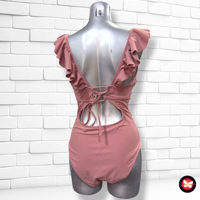 **HOY** Bañador entero  color Rosa viejo Talla S/M