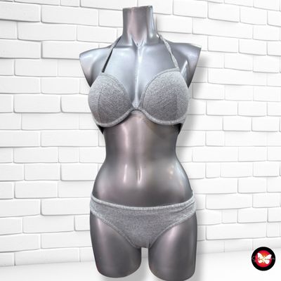 **HOY** Bikini con relleno H&amp;M color Gris Talla 80A / 38