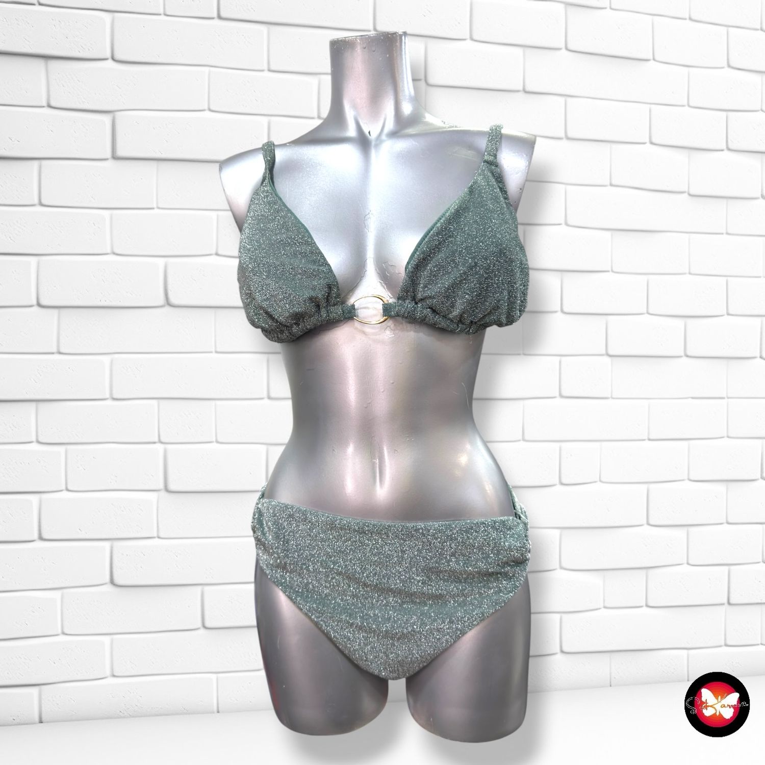 **HOY** Bikini de lurex  color Verde Talla L/XL