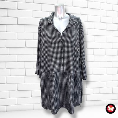 **HOY** Blusa de media manga SHEEGO color Negro y blanco Talla 54