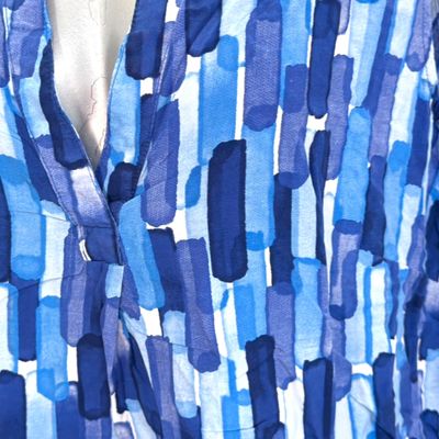 **HOY** Blusa sin mangas LAURA TORELLI color Azul Talla XL