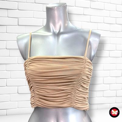 **HOY** Crop top  color Champagne Talla S