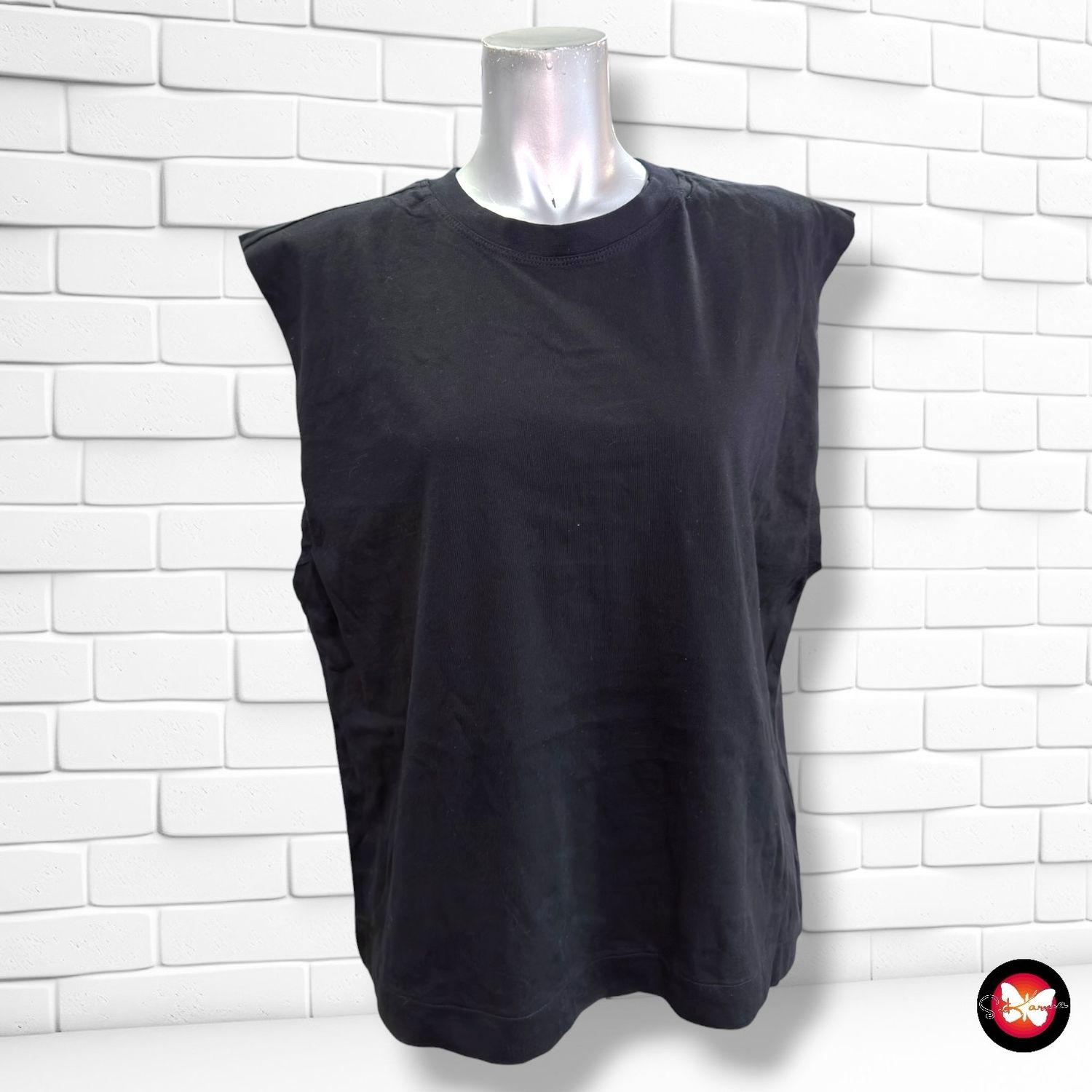**HOY** Camiseta sin mangas H&amp;M color Negro Talla S (grande)