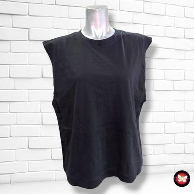 **HOY** Camiseta sin mangas H&amp;M color Negro Talla S (grande)