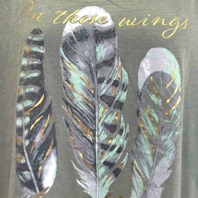 **HOY** Camiseta de manga corta JANINA color Verde militar Talla 46