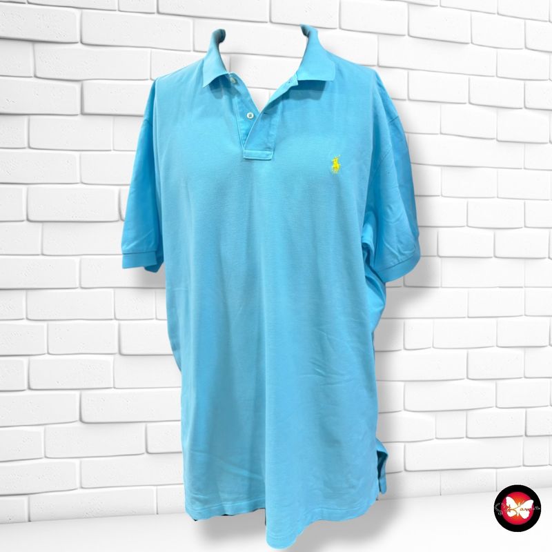 **HOY** Polo de manga corta POLO RALPH LAUREN color Turquesa Talla Hombre XXL (grande)