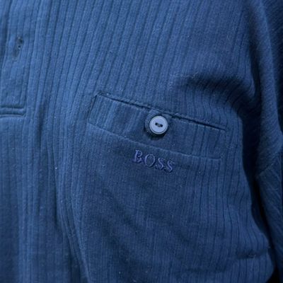 **HOY** Polo de manga corta HUGO BOSS color Azul marino Talla Hombre L (grande)