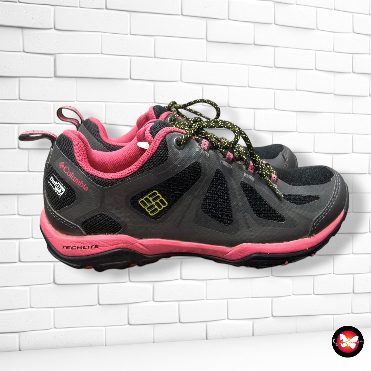 **HOY** Zapatillas senderismo PeakFreak XCRSN II OUTDRY COLUMBIA color Negro y fresa Talla Calzado 37,5