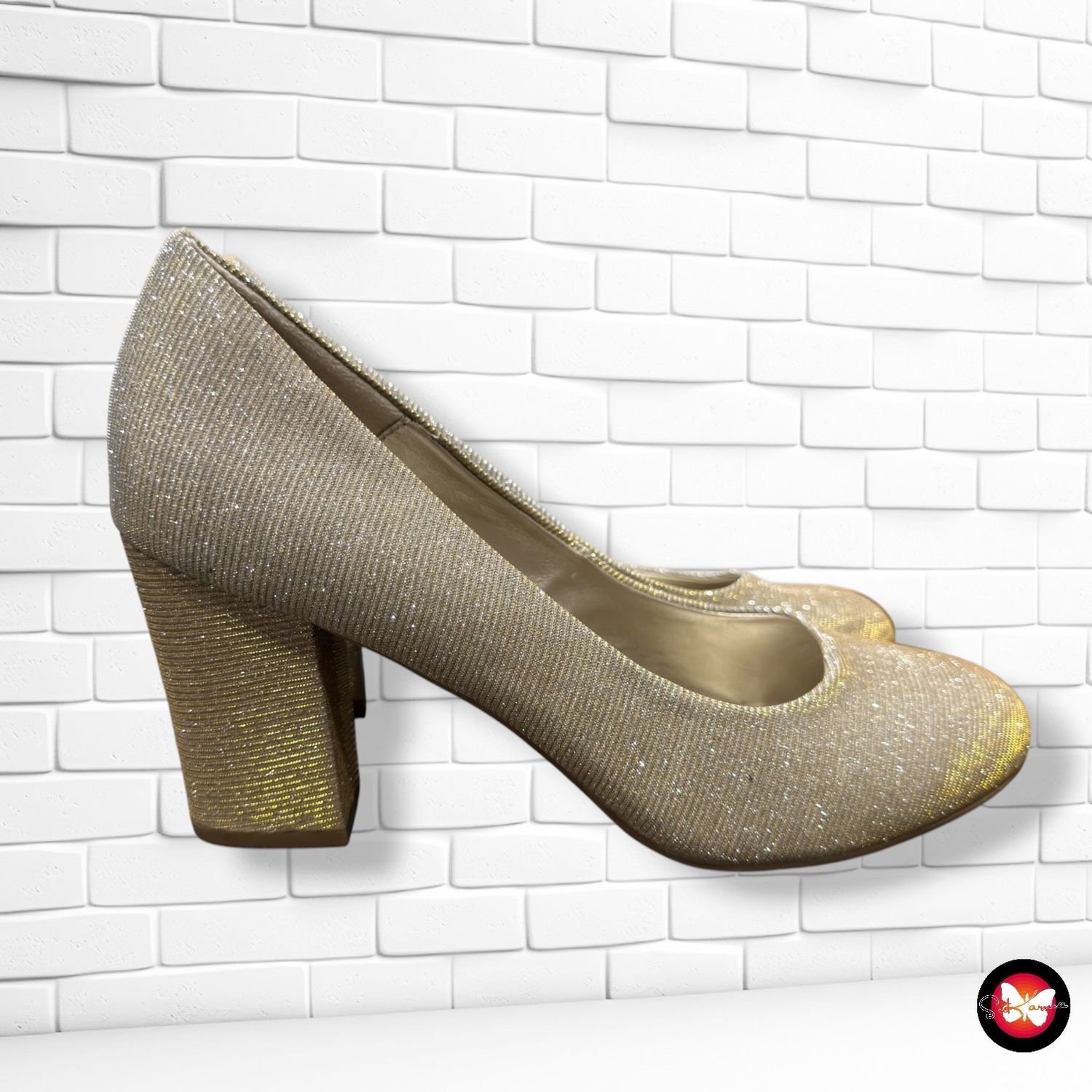 **HOY** Zapatos de tacón de fiesta CATWALK color Dorado Talla Calzado 41