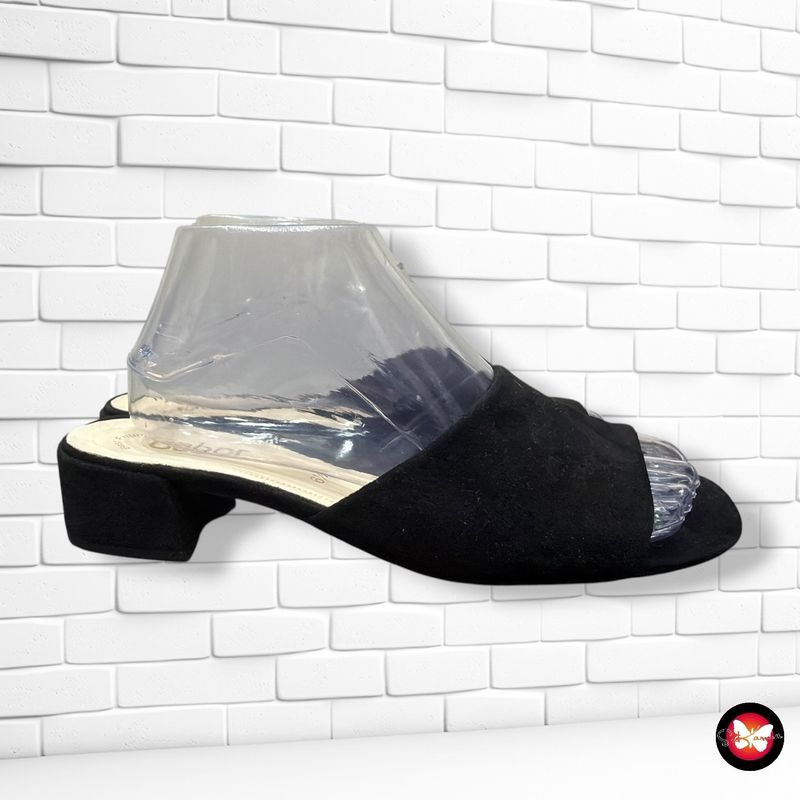 **HOY** Sandalias de ante GABOR color Negro Talla Calzado 39/40 (6,5UK)