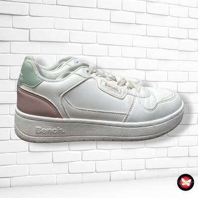 **HOY** Zapatillas BENCH. color Blanco, verde y rosa Talla Calzado 37