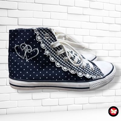 **HOY** Zapatillas botitas ESMARA color Azul marino y blanco Talla Calzado 40