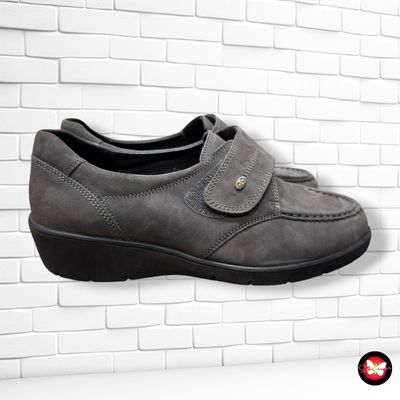 **HOY** Zapatos planos de ante MEDICUS color Gris Talla Calzado 38 (5UK)