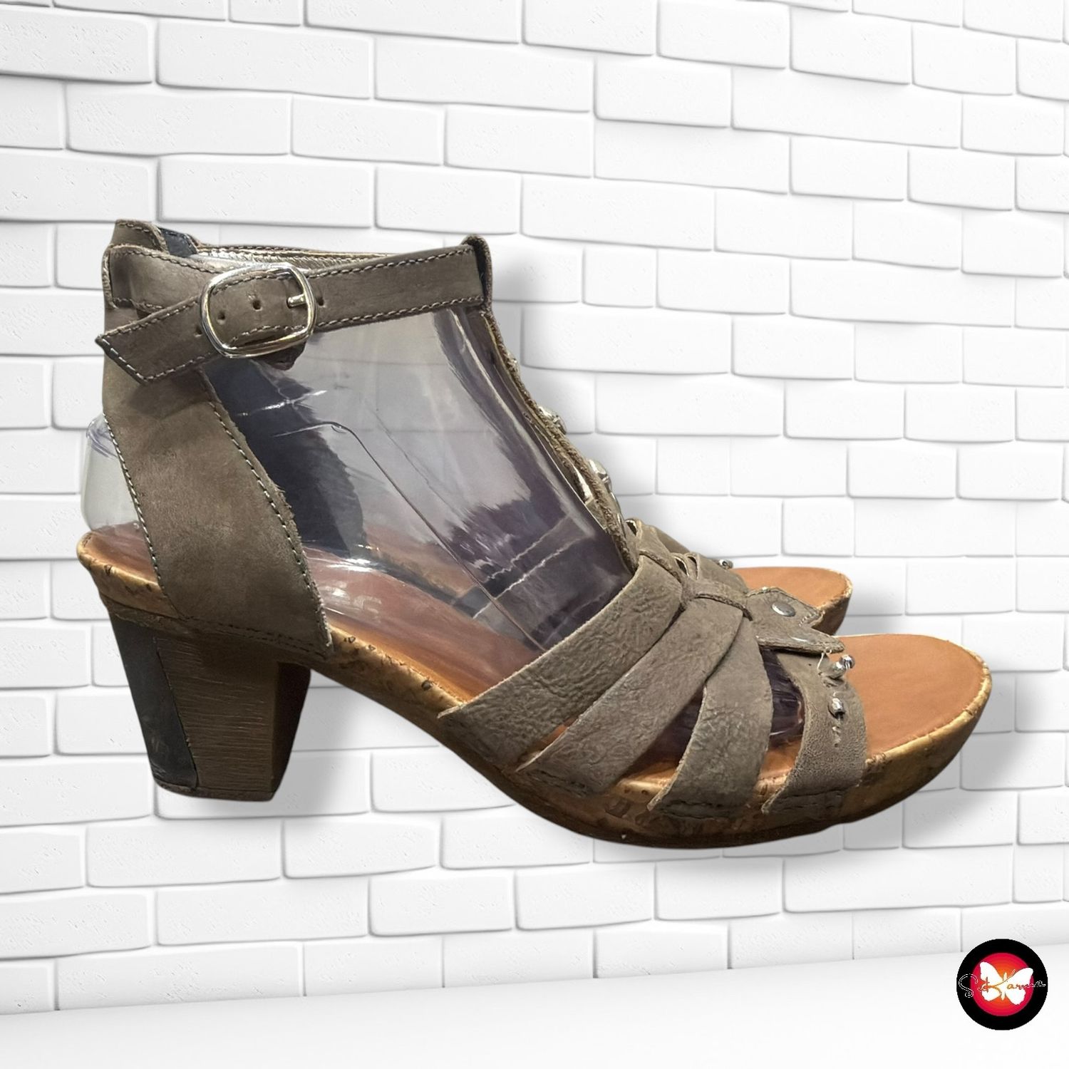 **HOY** Sandalias de tacón RIEKER color Taupe Talla Calzado 40