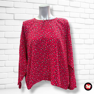 **HOY** Blusa animal print LEVI’S color Rojo Talla M