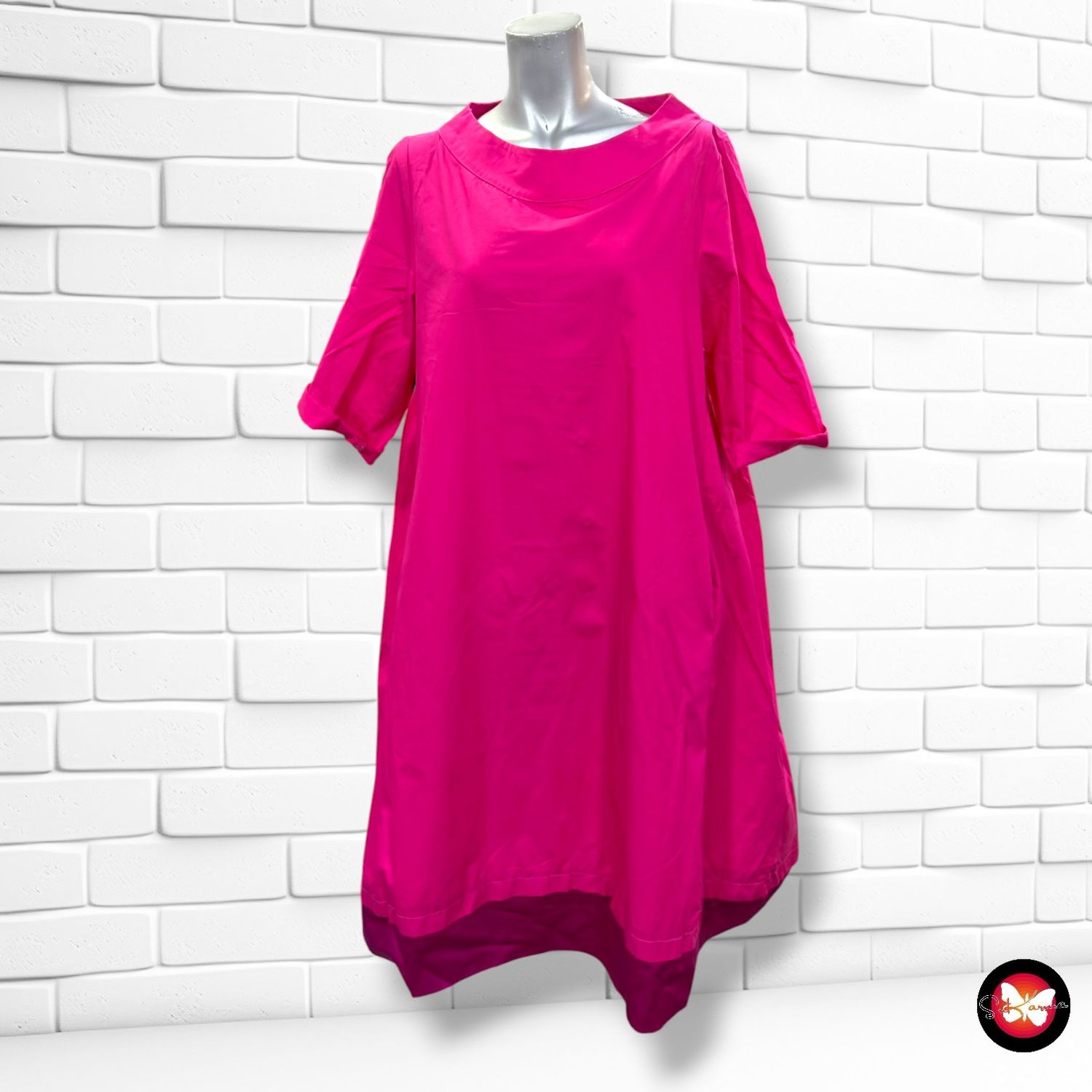 **HOY** Vestido suelto con bolsillos WENDY TRENDY color Magenta Talla ÚNICA