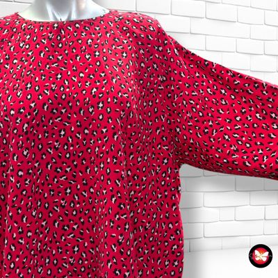 **HOY** Blusa animal print LEVI’S color Rojo Talla M