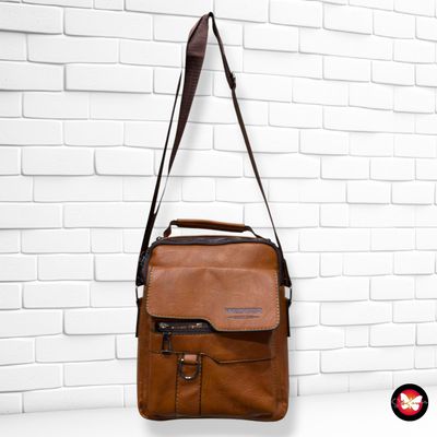 **HOY** Bolso bandolera unisex WEIXIER color Marrón Talla PEQUEÑO