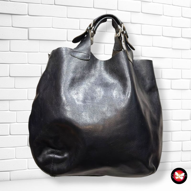 **HOY** Bolso de hombro de piel  color Negro Talla GRANDE