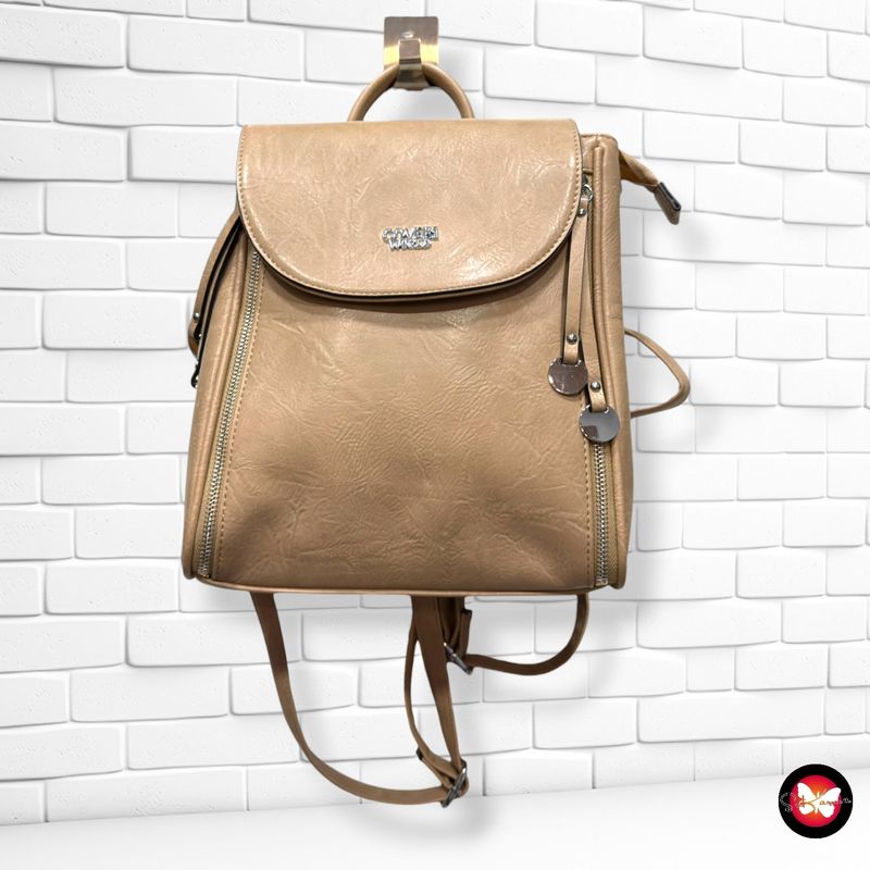 **HOY** Mochila COVERI WORLD color Camel Talla MEDIANO