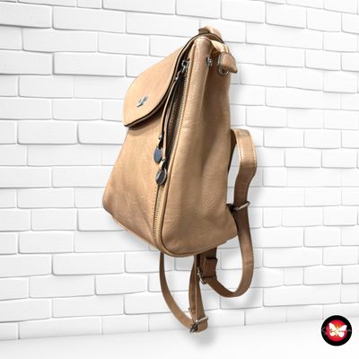 **HOY** Mochila COVERI WORLD color Camel Talla MEDIANO