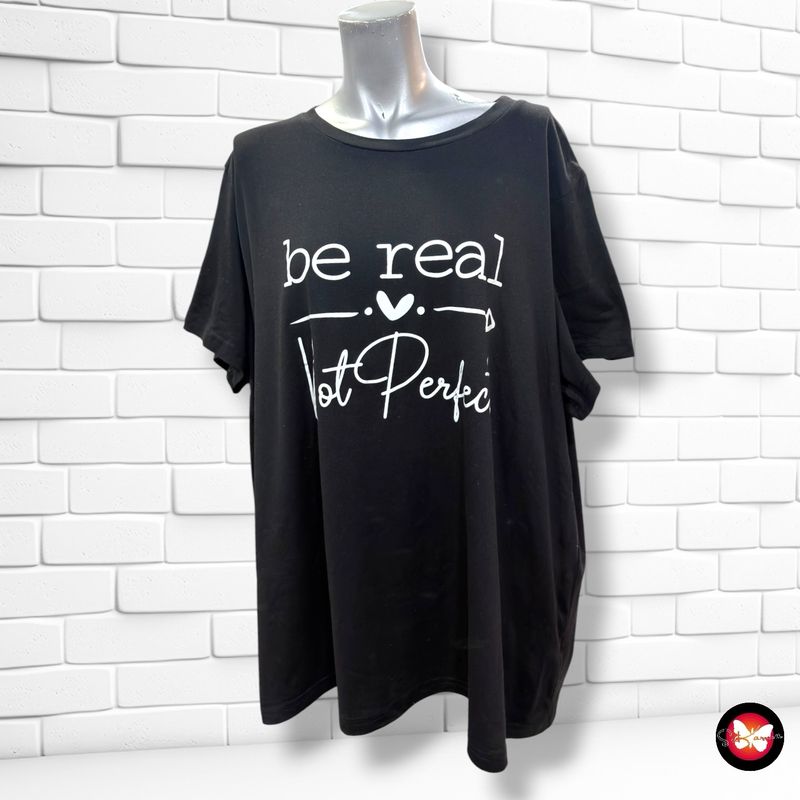 **HOY** Camiseta de manga corta SHEIN CURVE color Negro Talla 2XL