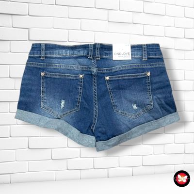 **HOY** Short ONE LOVE color Azul vaquero Talla S