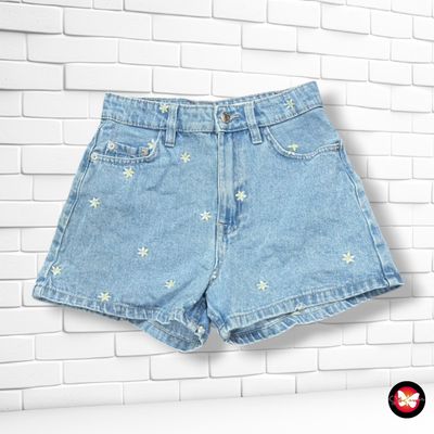 **HOY** Short con bordados LEFTIES color Azul vaquero Talla 34