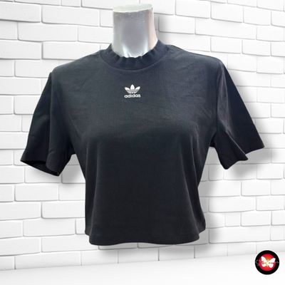 **HOY** Camiseta de manga corta cropped ADIDAS color Negro Talla 44