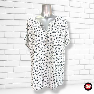 **HOY** Camiseta de manga corta TCHIBO color Blanco y azul marino Talla 44/46