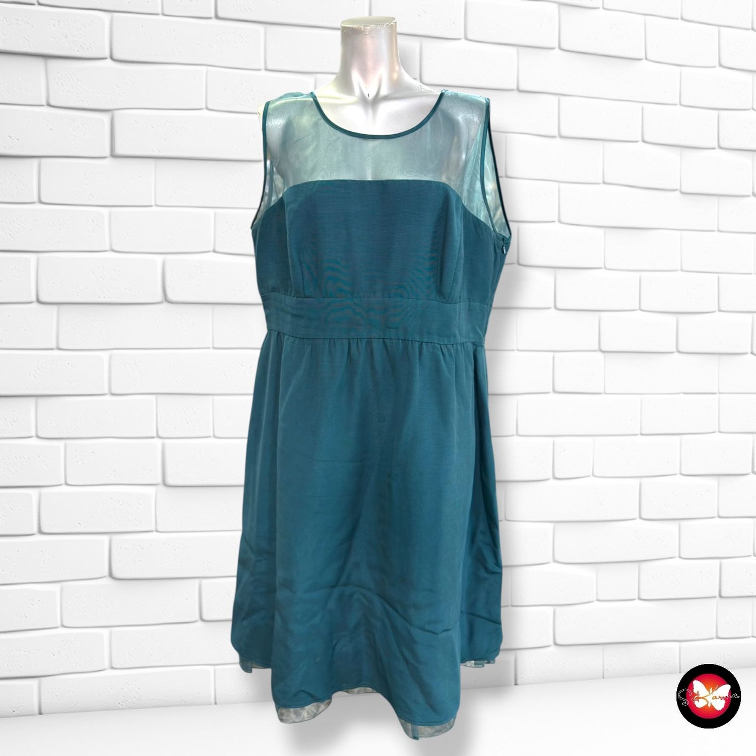 **HOY** Vestido de ceremonia  color Petróleo Talla 44
